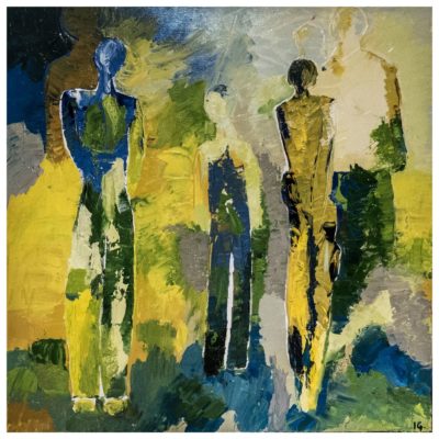 601 Examen 50x50cm olie A4 100 euro nv