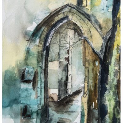 611 Doorkijk quarel 32x42cm verkocht