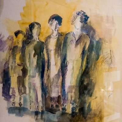 614 vierspan aquarel 46x55cm 100