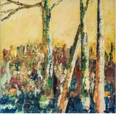 646 bomen olie 50x50cm A4 m verkocht
