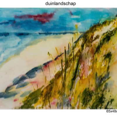 651 duinlandschap 65x48cm aquarel 150