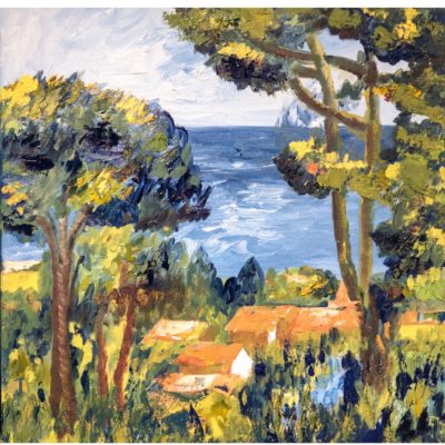 658 Cote dAzur 50x50cm olie IMG_4683 A4 m verkocht
