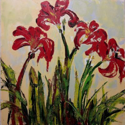 702 In de kasteeltuin 60x60cm m 100