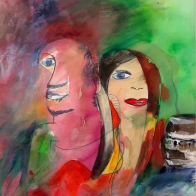 705 liefde 47x58cm aq m verkocht