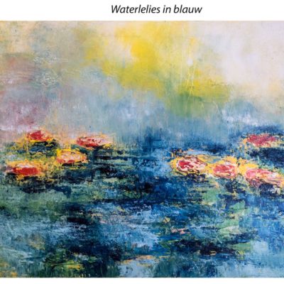 716 Waterlelies in blauw IMG_7045 verkocht