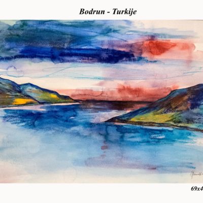 755 Bodrun-Turkije aquarel 69x48cm IMG_0514 A4 m 80