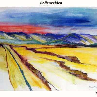 773 bollenvelden 27x19cm aquarel 100