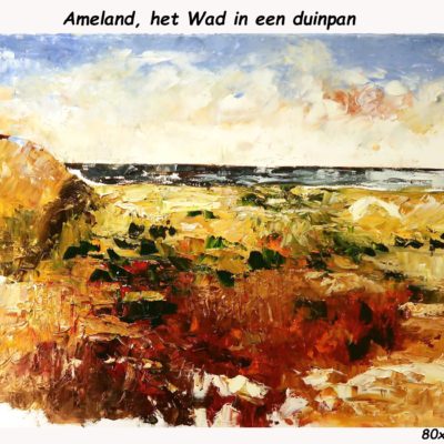 904 Ameland het Wad 80x60cm A4 150