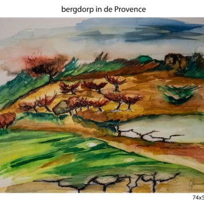 916 bergdorp Provence aq 74x55cm IMG_3327 250
